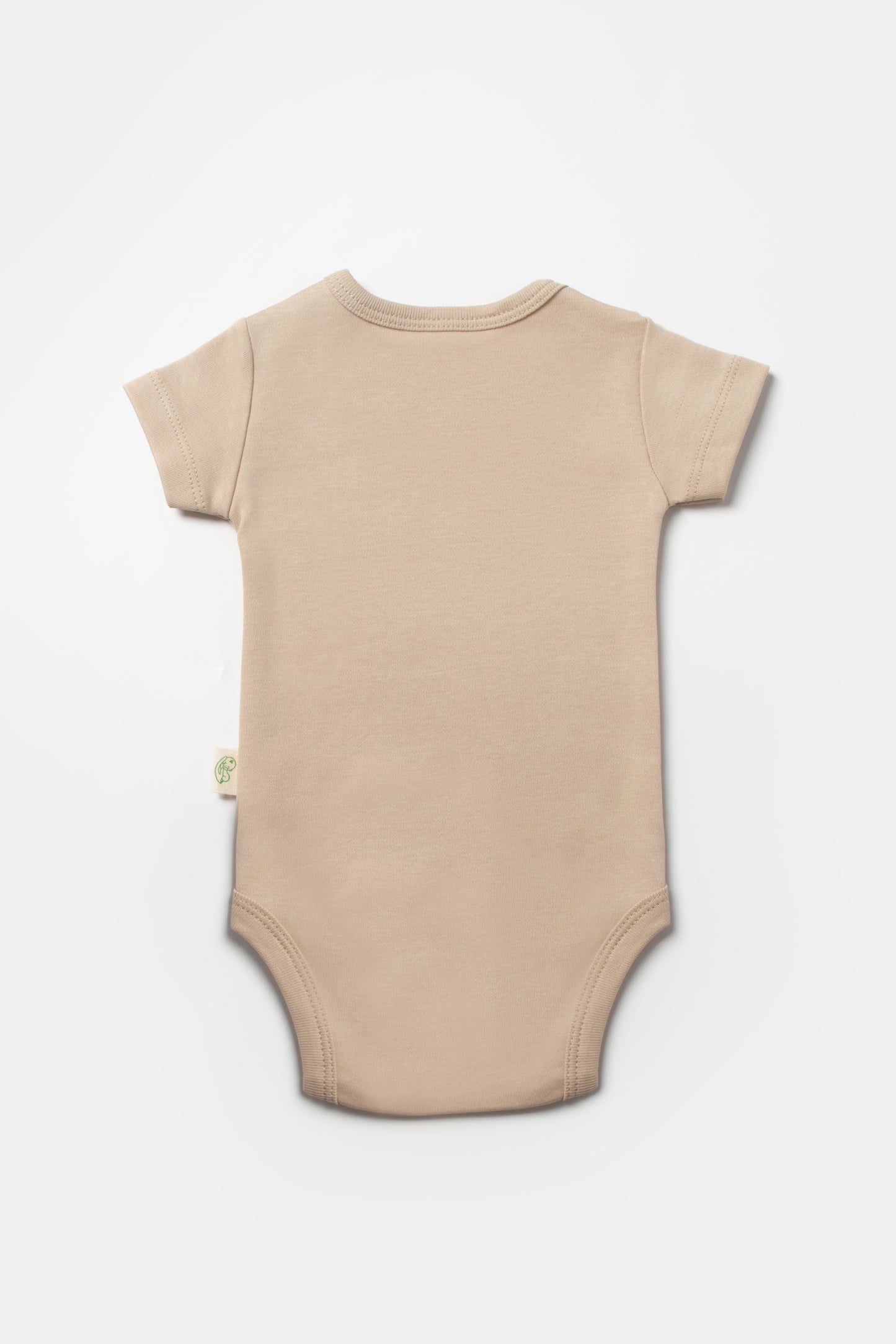 Brown Giraffe Short Sleeve Bodysuit 100% Organic Cotton