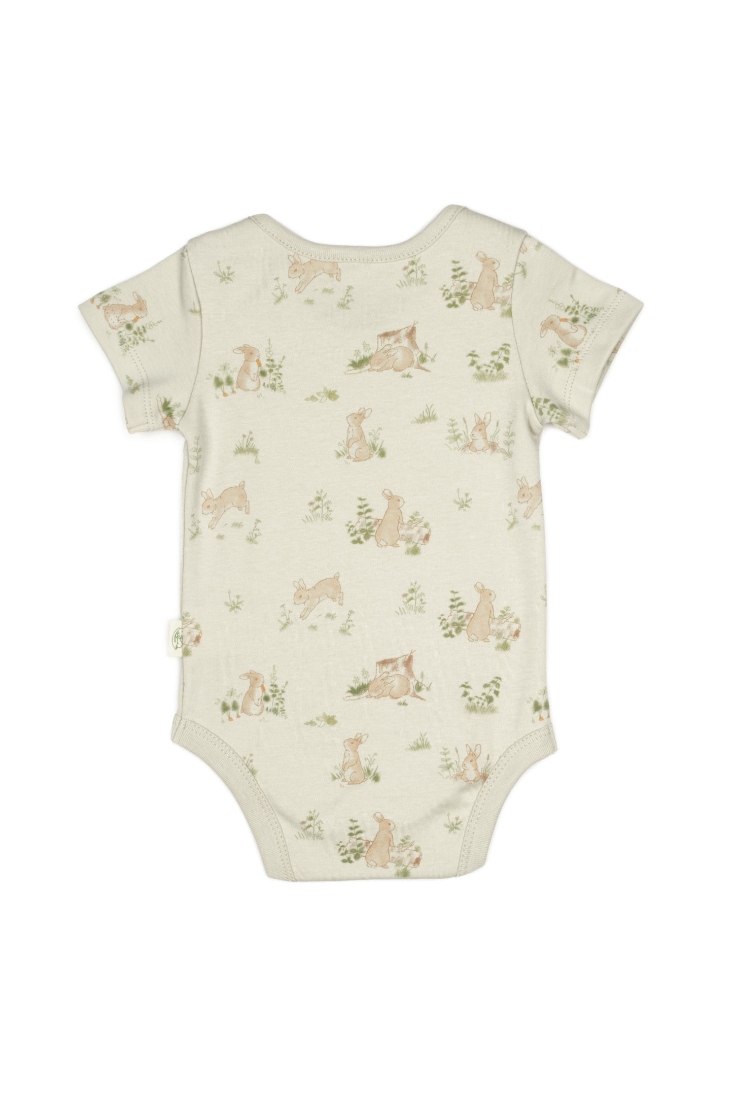 Bunny Short Sleeve Bodysuit 100% Organic Cotton