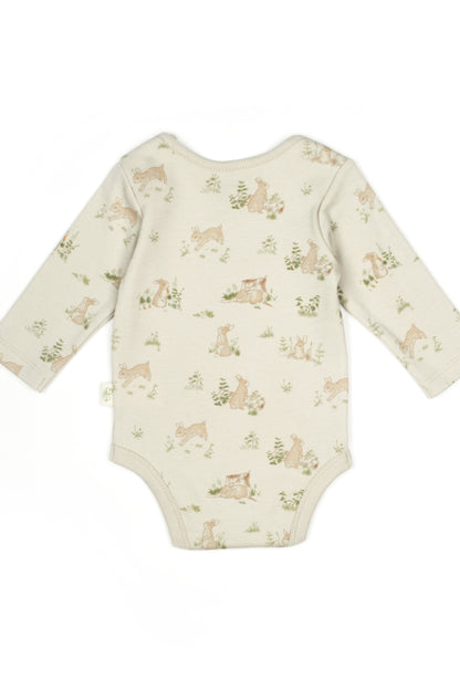 Bunny Long Sleeve Bodysuit 100% Organic Cotton