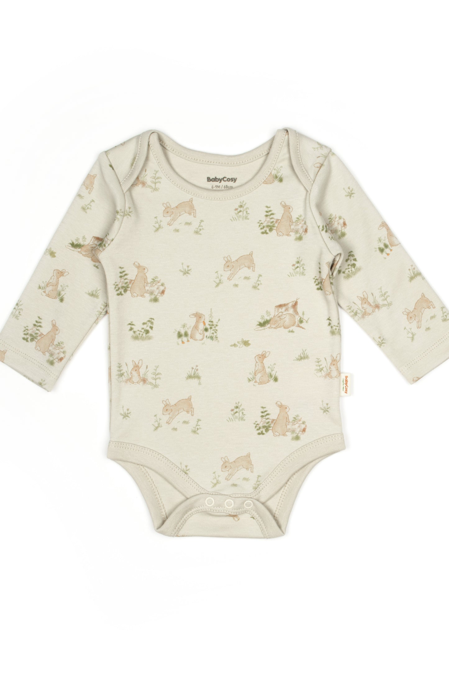 Bunny Long Sleeve Bodysuit 100% Organic Cotton