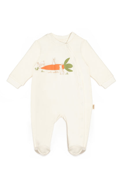 Carrot Footed Onesie 100% Organic Cotton