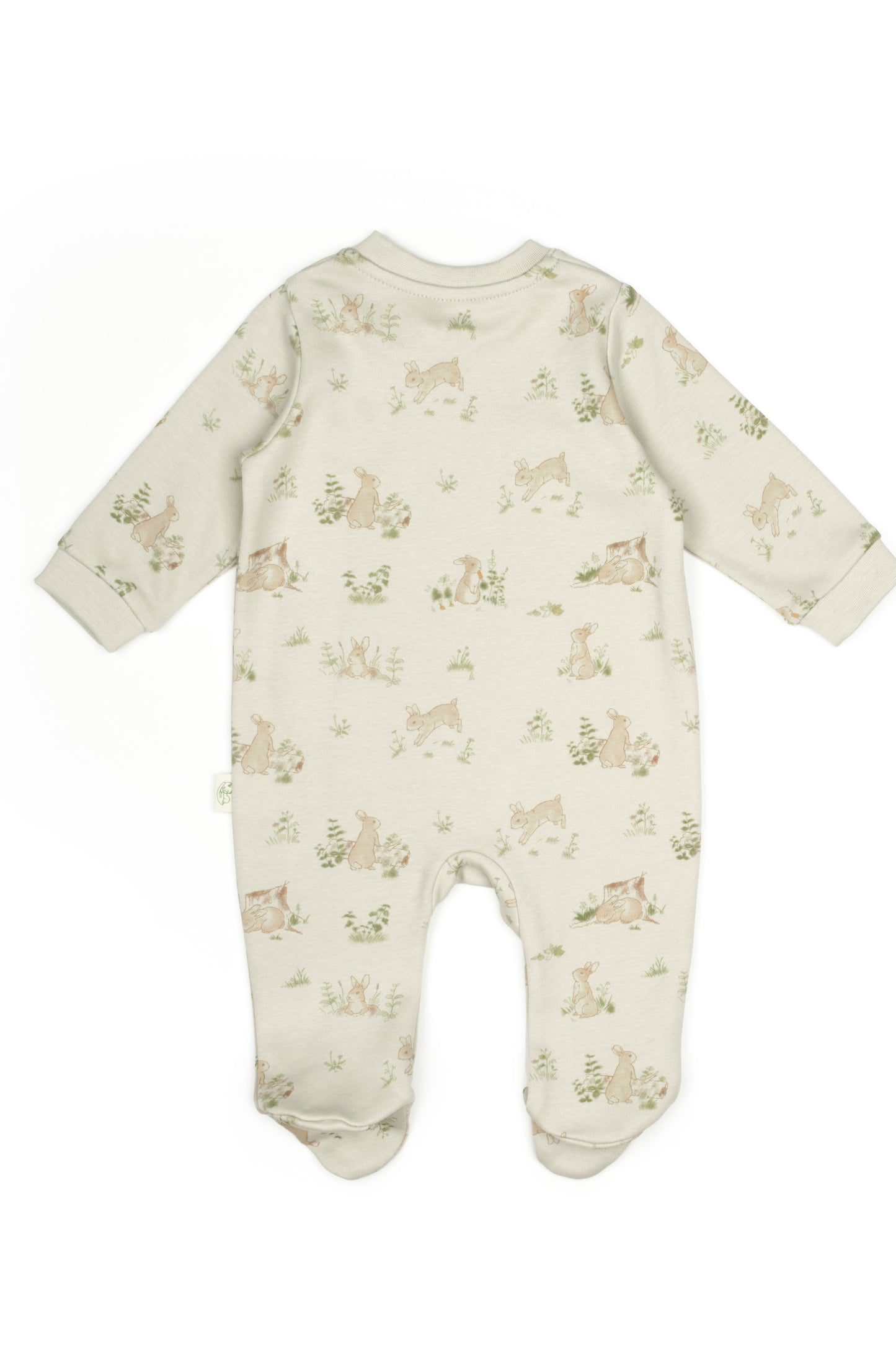 Bunny Footed Onesie 100% Organic Cotton