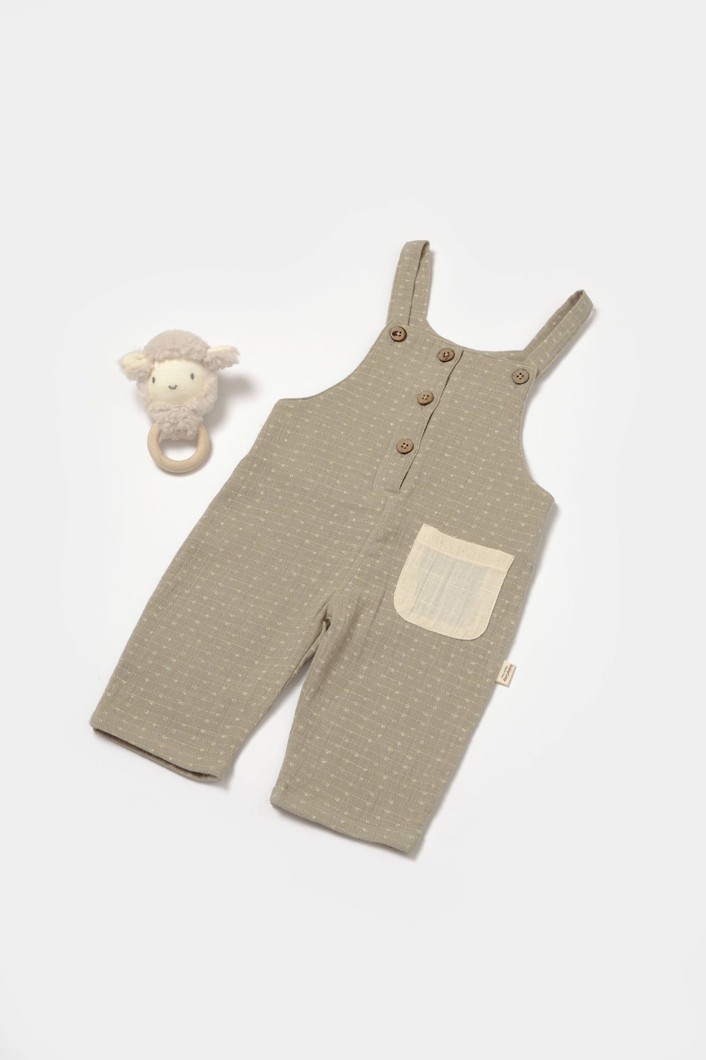 Muslin Green Overalls