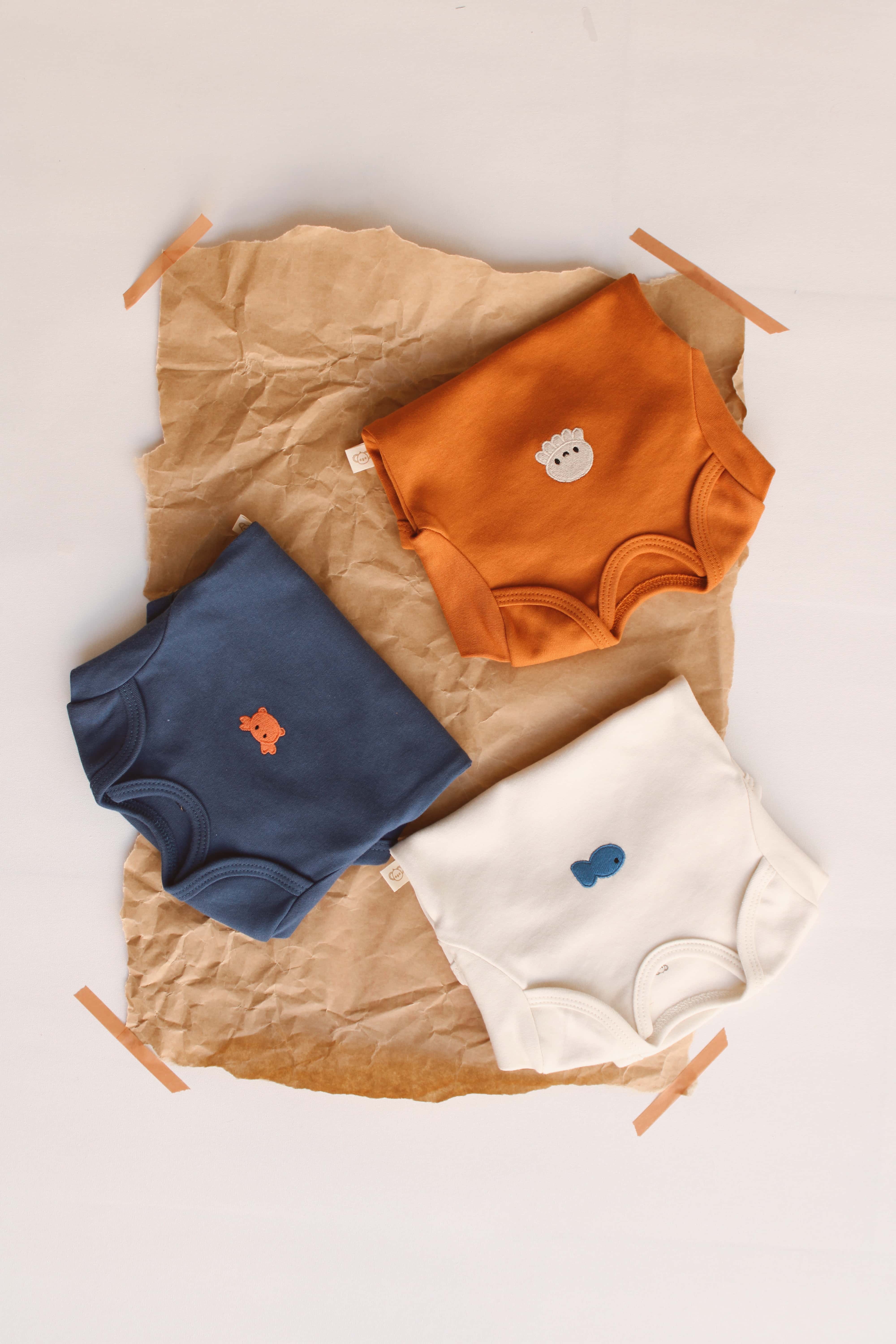 Sea Set 3 Piece Long Sleeve Bodysuits