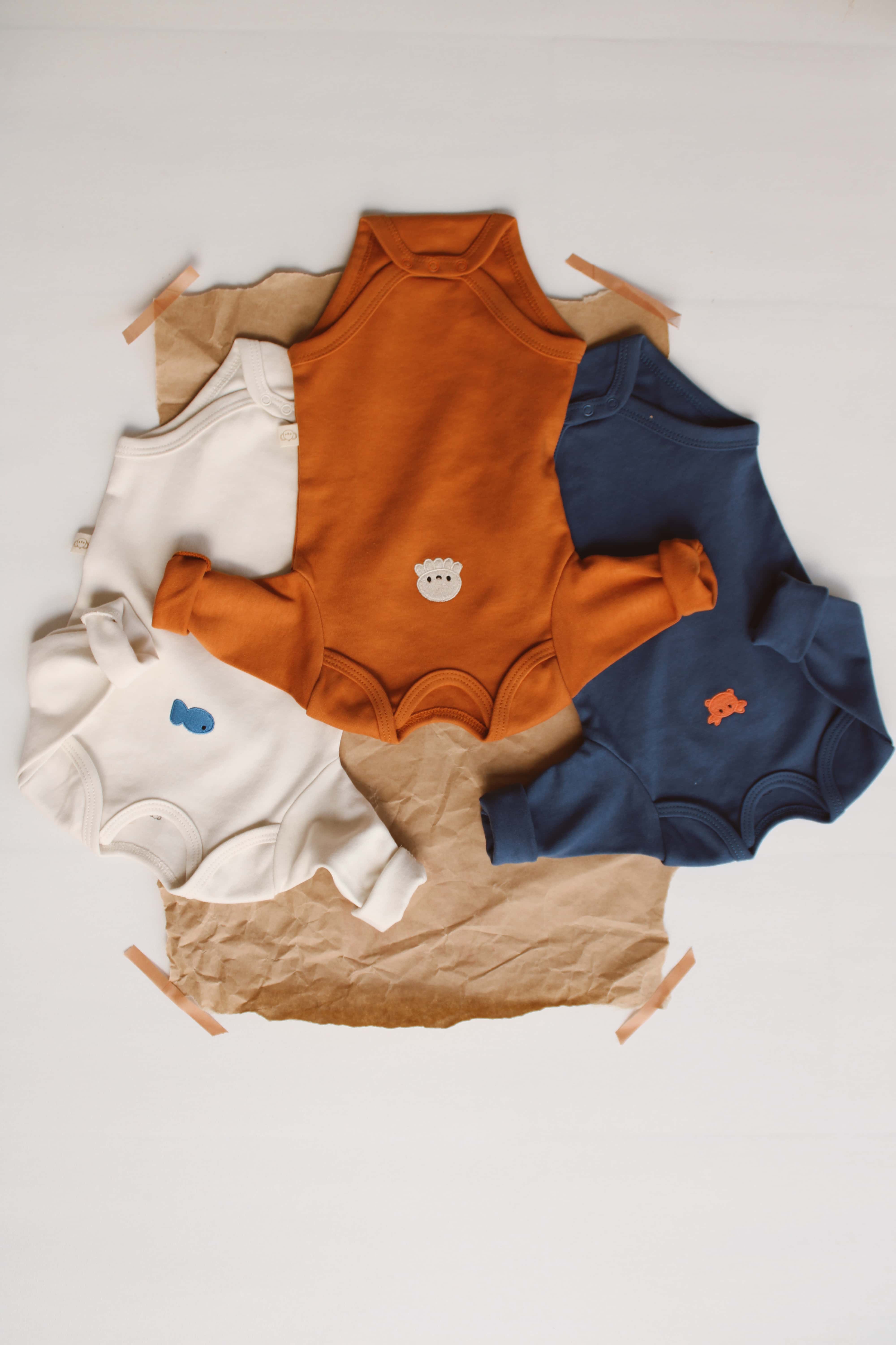 Sea Set 3 Piece Long Sleeve Bodysuits