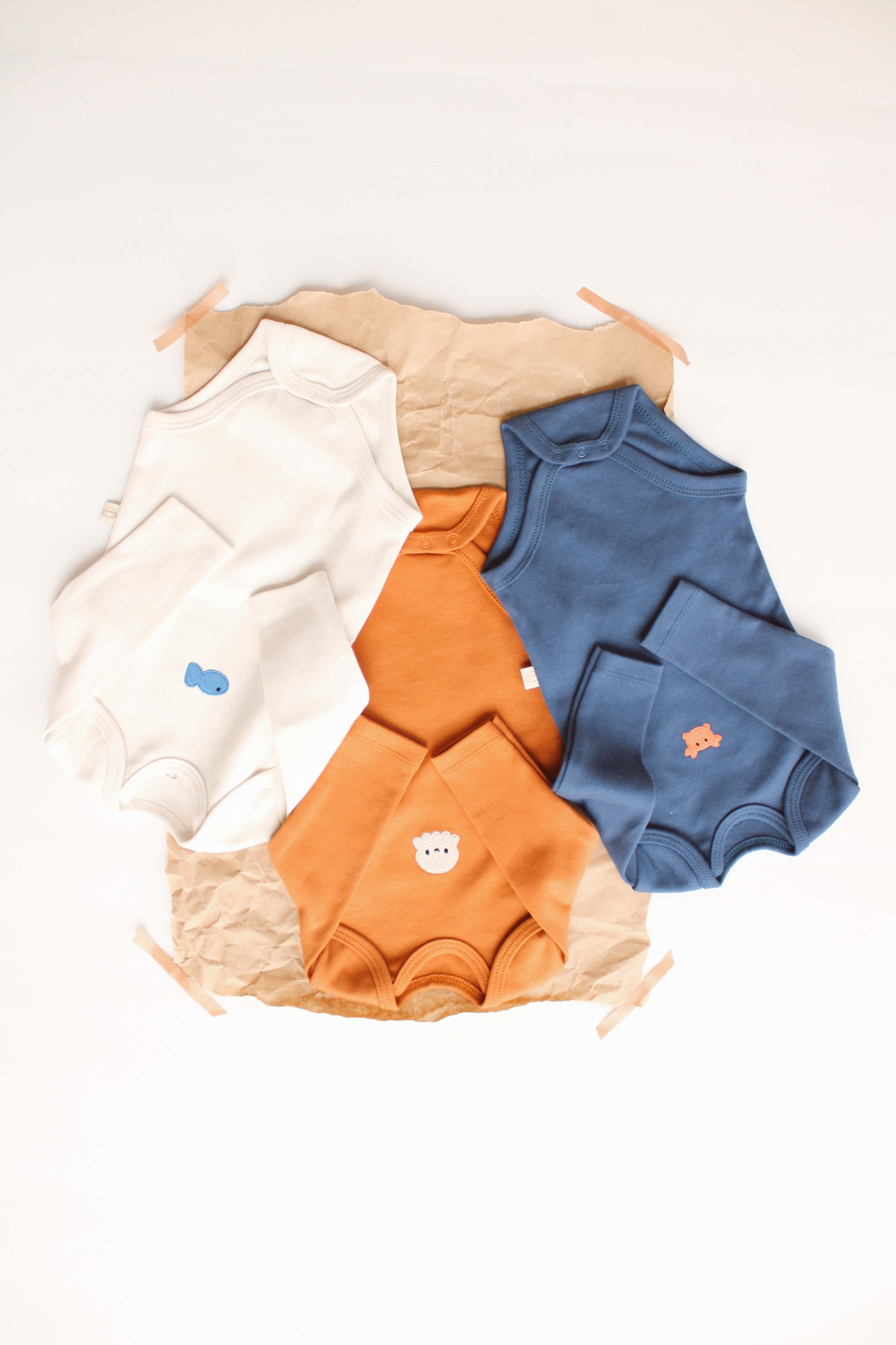Sea Set 3 Piece Long Sleeve Bodysuits
