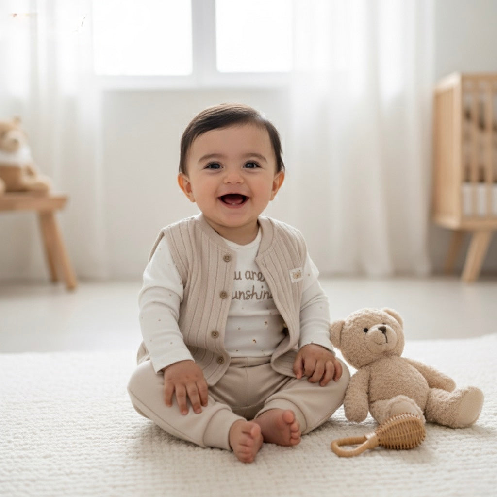 Teddy 3 Pcs Set 100% Organic Cotton