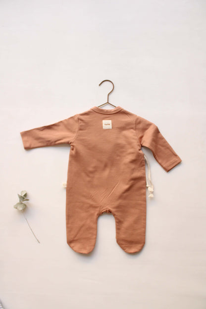 Kimono Chestnut Footed Onesie