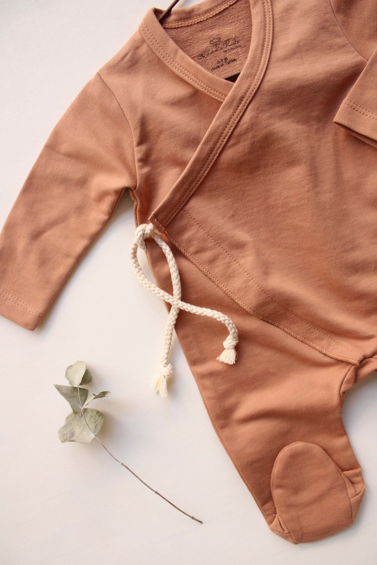 Kimono Chestnut Footed Onesie