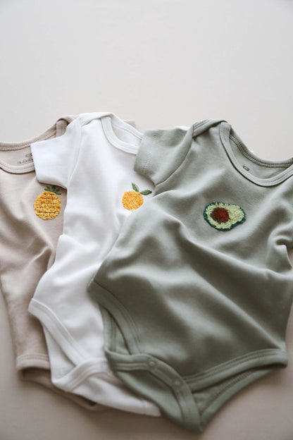 Fruit Set 3 Piece Short Sleeve Bodysuits