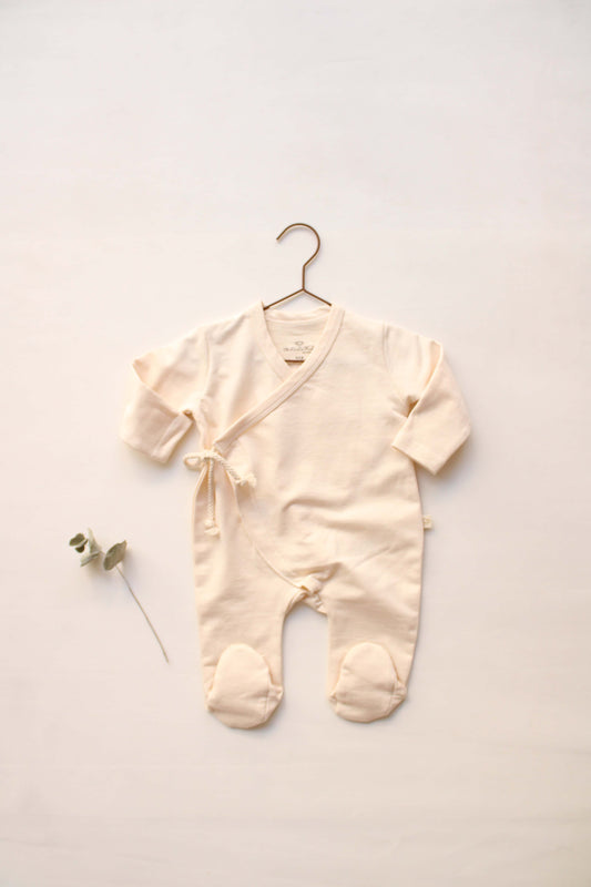 Kimono Cream Footed Onesie