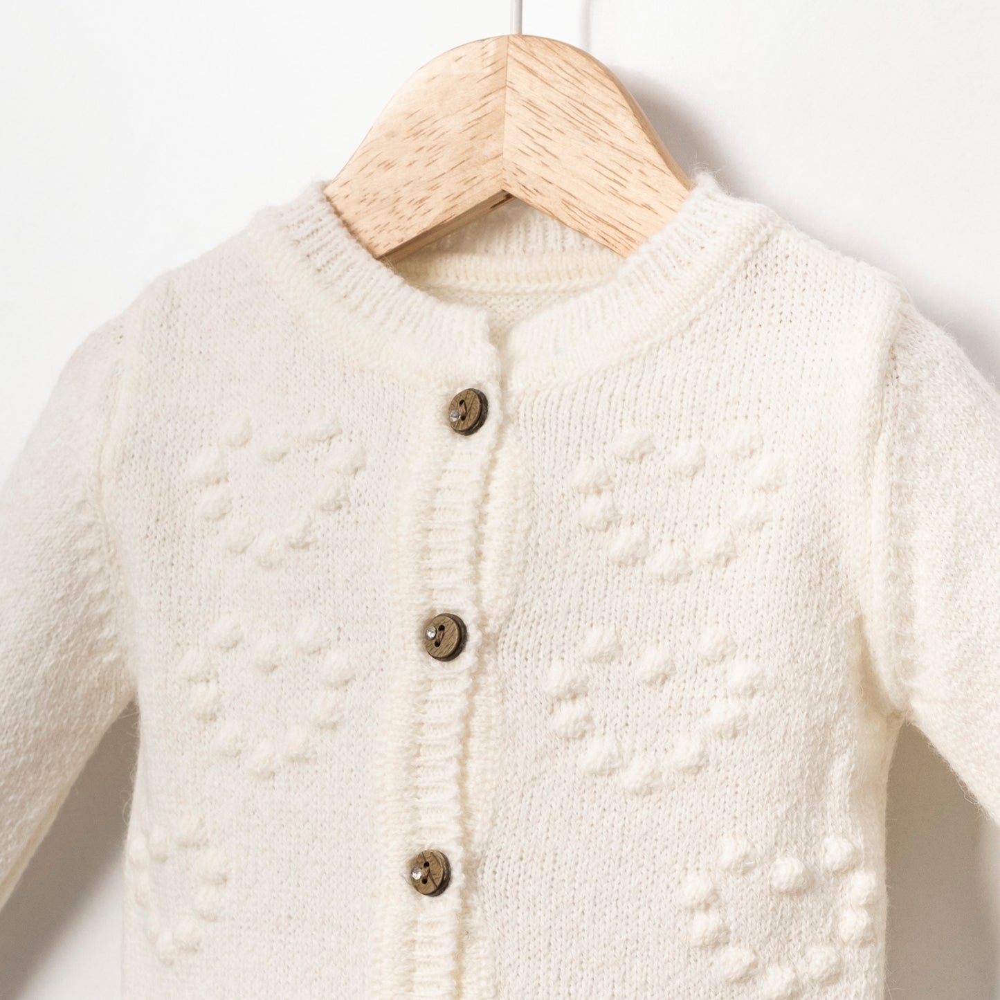 Anna White Knit Cardigan