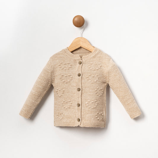 Anna Beige Knit Cardigan