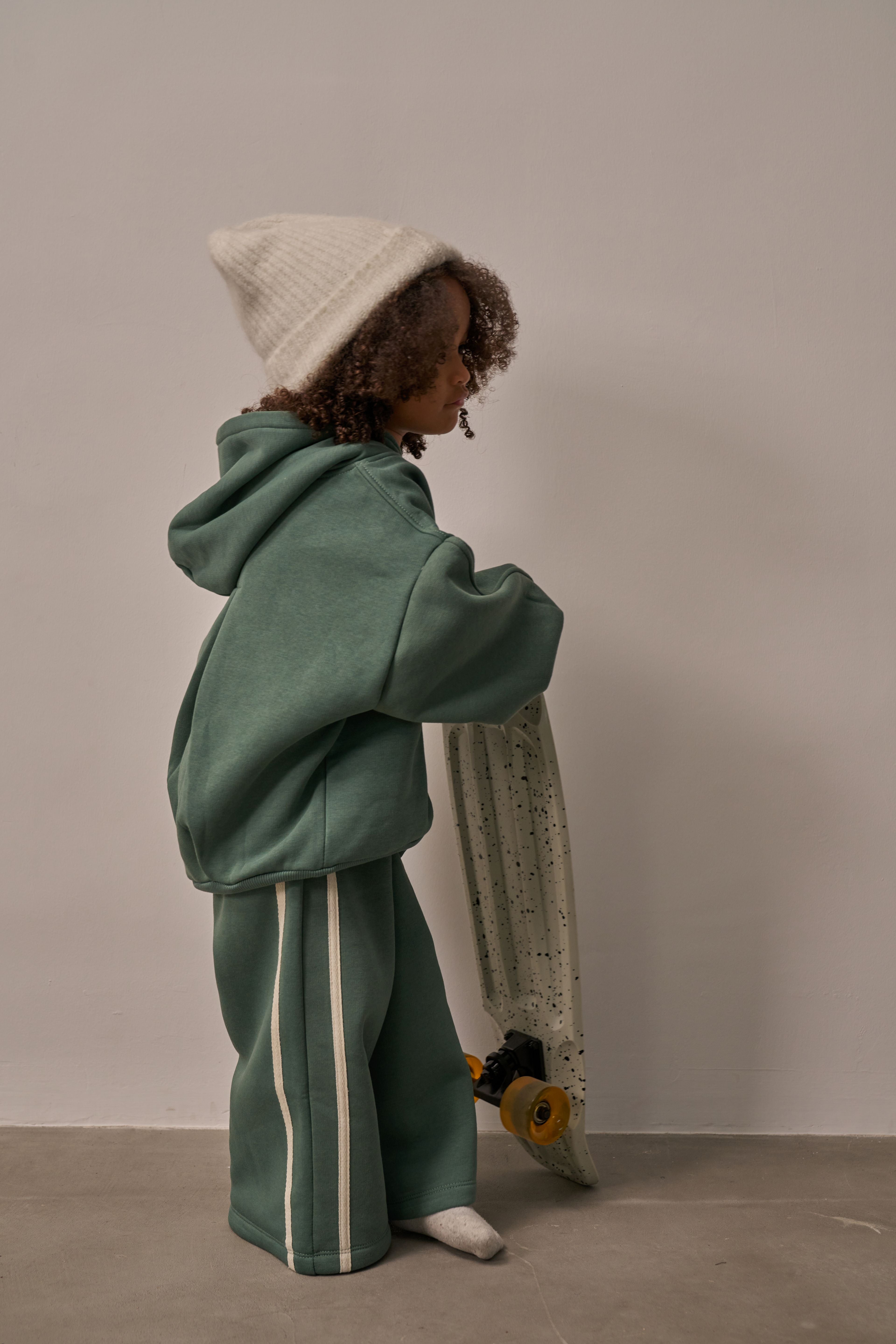 Hello Kids Sweat Set – Green