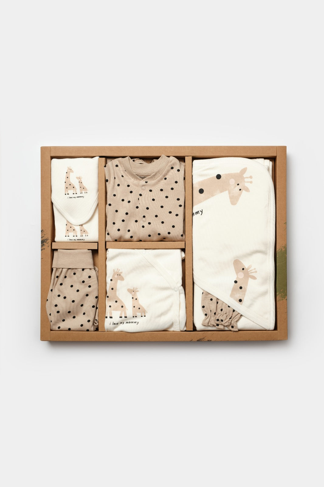 Turkish cotton baby essentials set with polka-dot romper and hat