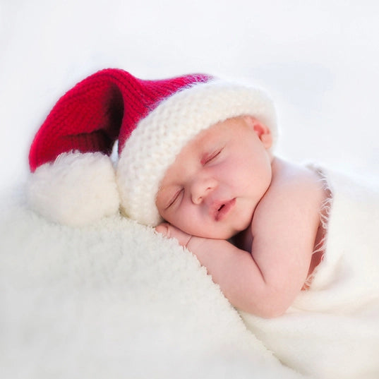 christmas santa knit beanie hat for babies