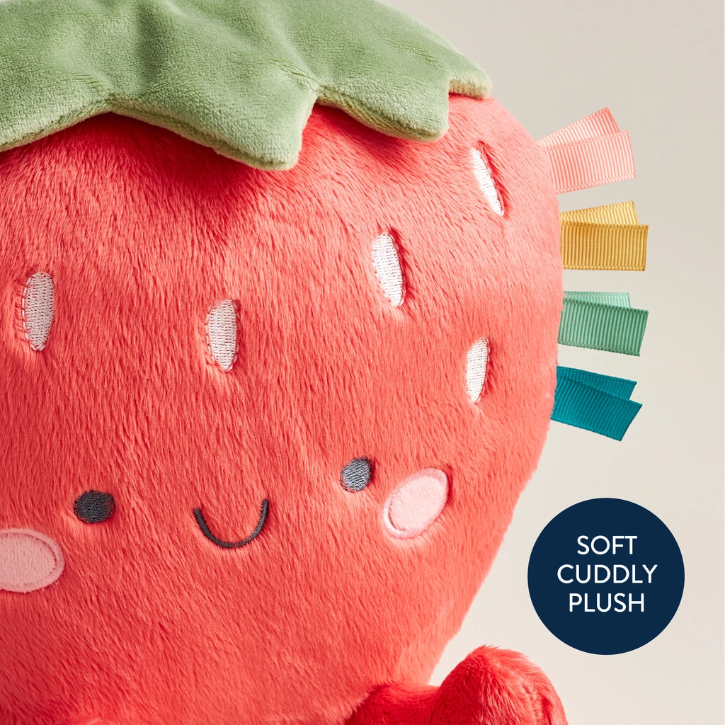 Cute red strawberry stuffed toy for babies and toddlers