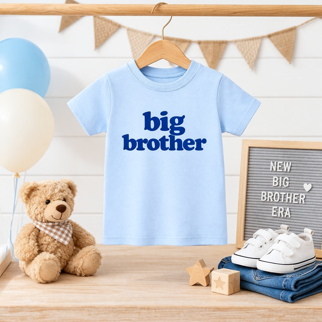 Baby blue Big Brother toddler T-shirt
