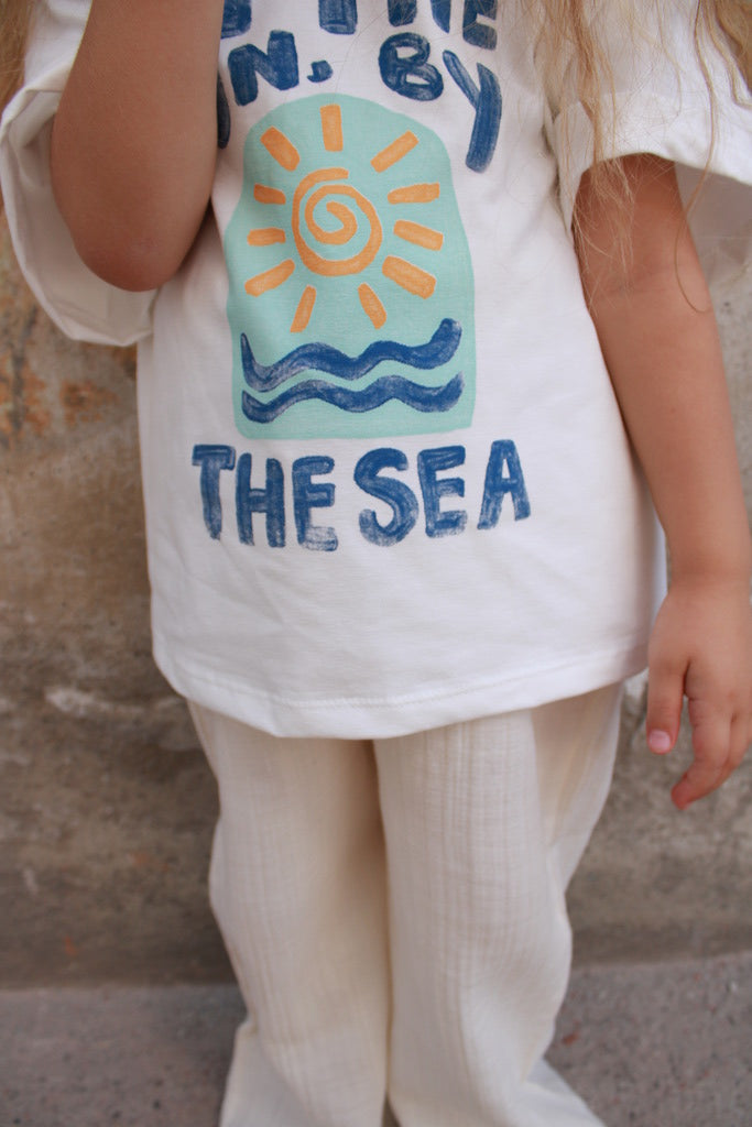 Kids beach inspired two piece outfit