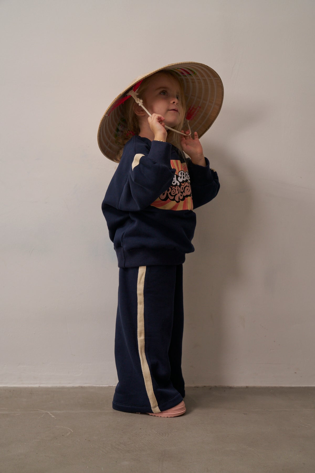 Honey and Hive baby girl white christening dress set with floral details