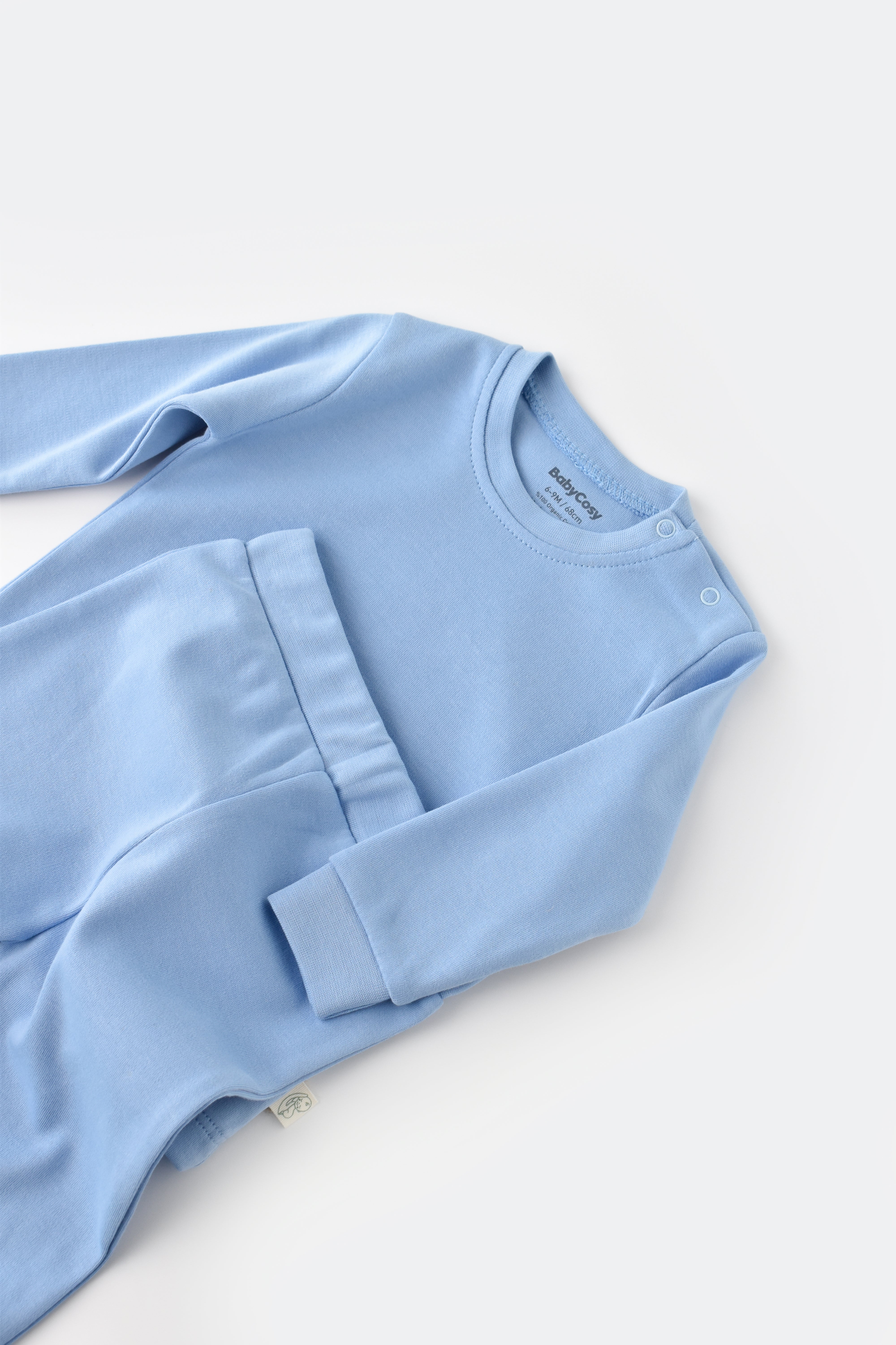 Organic cotton two piece baby clothing set, cozy daily wear or thoughtful newborn gift.